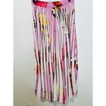 THEBE MAGUGU Pink Abstract Fish Chips Pleated Plissé Maxi Skirt Size Small Photo 13