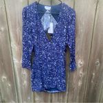 Lovers + Friends NWT Conrad Mini Dress Cut Out Back Stars Long Sleeve Size S Photo 1