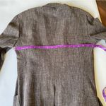 Donna Karan  New York Wool Linen Blend Italian Oversized Blazer Photo 10