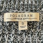 Polagram Polyagram Knit Crew Neck Sweater Heart Patches on Elbows - Navy/White Size Small Photo 1