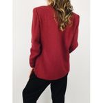 Vintage Single Breasted Pure Wool Blazer | Size M Red Size M Photo 7