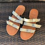 DV by Dolce Vit Dolce Vita white three buckle slip on sandals 8.5 Photo 1