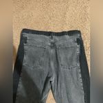 Mango two toned black and grey high waist straight jeans Photo 7