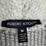 ROBERT KITCHEN Women's Shawl Collar Chunky Cardigan Sweater Beige Grey Size M Gray Size M Photo 1