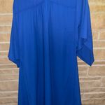 Judith March Royal Blue Pom Pom Kimono Photo 5