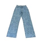Garage NWT  water print wide leg jeans Photo 0