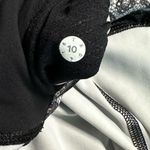 Lululemon Outrun Crop Mini Cinder Lace White Black Mesh Leggings Size 10 Photo 11