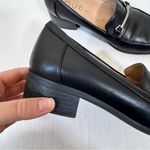 Naturalizer Soul Black Faux Leather Loafers Womens 7.5 Preppy Flats Comfort Shoe Photo 9
