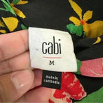 CAbi  Drama Skirt Black Floral‎ Print Black Wrap Midi Style Size Medium Womens Photo 15