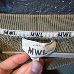 Madewell Olive Green Cropped Sweatshirt Photo 2