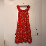 Anthropologie off the shoulder floral midi dress Photo 3