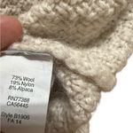 Madewell Fair Isle Knit Hoodie Sweater Ivory Blue Boho Nordic Pullover XS Photo 8