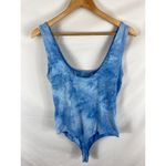 Sophie Rue NWT  Tie Dye Blue Bodysuit size L Photo 2