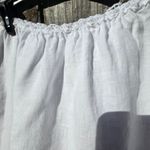White Linen Maxi Slip Skirt Small Photo 3