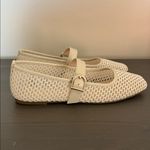 Steve Madden Women's Natural Woven Mary Jane Flat Size 9 Ivory Photo 9