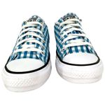 Converse All Star Chuck Taylor Low Top Blue Gingham Canvas Sneakers Size 7 Photo 9