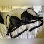 Shade & Shore Black Strappy Bikini Top Size 34D Photo 3