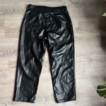 Abercrombie & Fitch  the ankle straight ultra high rise vegan leather pants Photo 2