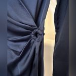 Mango Beautiful Navy Blue Satin Dress Photo 2