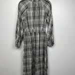 A New Day  Women's Black Plaid Long Sleeve Smocked Dress - Size XS - NWT Photo 7