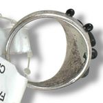 Free People Pixie Promo Ring Silver Black NWT Bohemian Grunge WhimsiGoth Size 7 Photo 8