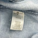 7 For All Mankind Bleached Denim Chambray Shirt XS Photo 7