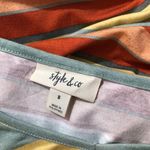 Style & Co . Soft Pastel Striped Knot Front T-Shirt NEW SMALL Photo 3