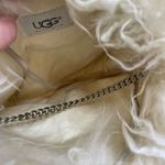 UGG  Australia‎ Fluff Mama Baby Satchel Bag Fluffy Purse White Shoulder Chain Photo 5
