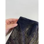 Nicole Miller Dress Womens X Large Gold Purple Blue Strapless Iridescent Bustier Photo 9