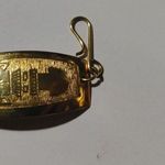 Vintage Peruvian Gold Toned Bracelet Storytelling Engravings Hook Closure Photo 6