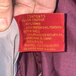 Vintage J. Gallery Puffer Goose Down Coat Purple Beige Small Size M Photo 4