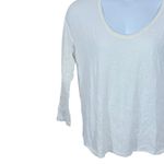 J.Crew Vintage Cotton Scoop Neck Long-Sleeve T-Shirt White 2X Plus Photo 5