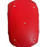 MCM Authentic Red Leather Pebble Handbag Purse Pocketbook Medium Sized READ Photo 10