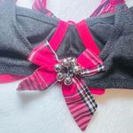 Victoria's Secret VICTORIA’S Secret Christmas Red and Black Plaid Unlined Demi Bra - 36B - NWT Photo 5