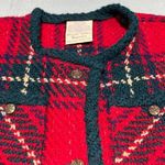 Boyne Valley Weavers handmade in Ireland cardigan sweater Red Size L Photo 4