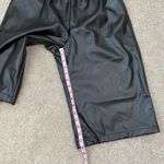 ATM Anthony Thomas Melillo Faux Leather Long Shorts Black M Size M Photo 9