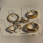 NWT Time and Tru Gold Scorpio Earrings and Rings Set Photo 2