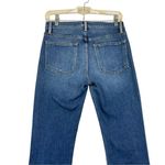 frame denim  Frame Le High Straight Denim Blue Jeans Raw Hem Ankle Whitway Stretch size 26‎ Photo 5