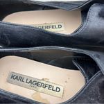 Karl Lagerfeld Black Leather Sneakers Bali Platform Lace Up Womens Size 7.5 Photo 7