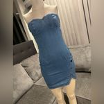 🌸AMTIOUS denim strap dress ✨ Blue Photo 5