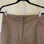 ZARA Plaid Pants - Women Size L - Brown/Tan Photo 1