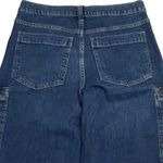Gap  Women's Size 26 (29x30)‎ High Rise Wide-Leg 90s Loose Fit Cargo Jeans Boho Photo 4