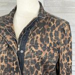 Style & Co . Stretchy Jean Jacket Leopard Print-Medium Photo 1