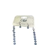 Oie Blue Beaded Statement Necklace Set w/ Earrings Sparkly Bib Jewelry NWT Photo 2