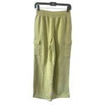 No Boundaries  Womens Soft Fleece Cargo Jogger Sweatpants Barely Lime XS 0-2 Photo 1