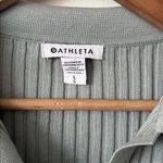 Athleta  L Aqua Blue Ribbed Long Sleeve Sweater Photo 3