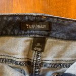 White House | Black Market Mini Skirt 10 Blue Denim Embroidered Beaded Pockets Photo 3