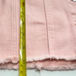 Zeagoo NWT Women’s M - Pink Cropped Denim Jacket Frayed Hem Lightweight Photo 8