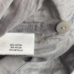 Eileen Fisher  Metallic Silver Pencil Skirt Medium Photo 5