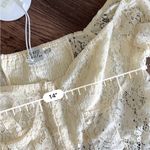 Princess Polly  withers floral crop top in cream Photo 3